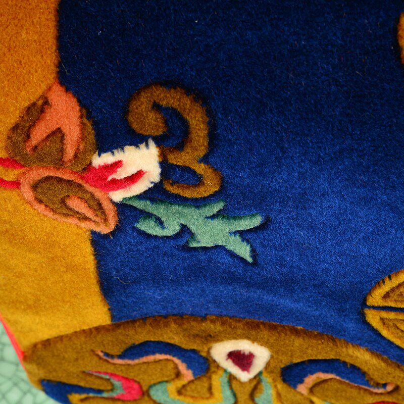 藏式羊毛靠枕用品供养上y师送礼柔软客厅靠背腰枕靠垫