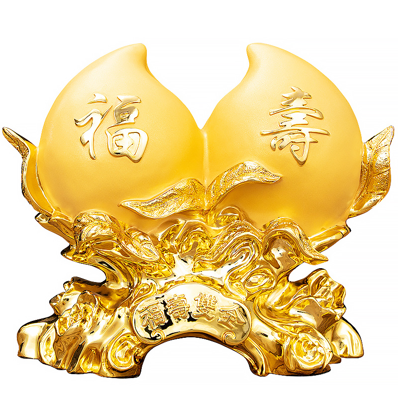 寿双全寿桃摆件仙桃送长辈爷y爷姥姥创意生日礼品桃子祝寿礼物