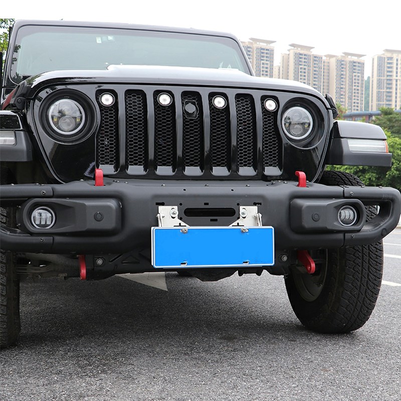 适用07-20小黄灯圆灯JL改装前中网灯JK 装X饰雾霾日行灯