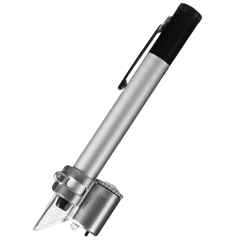 高清25倍刻度便l携式看电子元件笔试放大镜钱币青铜瓷器鉴定显微