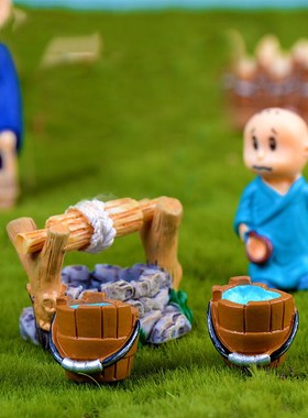 复古怀旧农家小i院乡村生活生产工具场景摆件微景观拼盘造景小饰