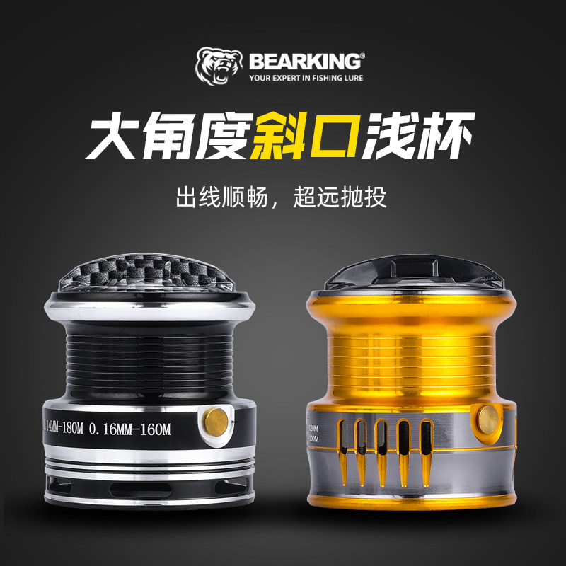 SSG全金属远投纺车轮斜口浅杯大物轮耐冲S击大钓力路亚轮