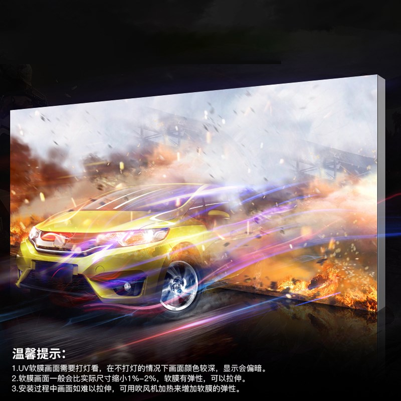 卡布灯箱vd软膜灯箱布无边框铝合金型材户外门头挂墙式广告牌定制