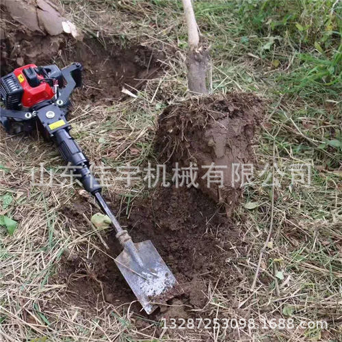山地带土球移栽机四冲程汽油挖树机 手提式移树机