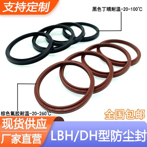 氟胶/丁晴LBH防尘圈胶圈60/63/65/67/70*68/71/73/75/80*5/6.5DHS