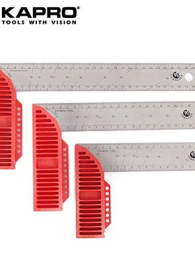 以色列进口KAPRO/嘉宝直角尺309/20/25/30/40cm角尺测量九十度尺