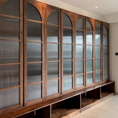 北欧日式全实木满墙书柜黑胡桃木全屋定制樱桃木落地组合书架收纳