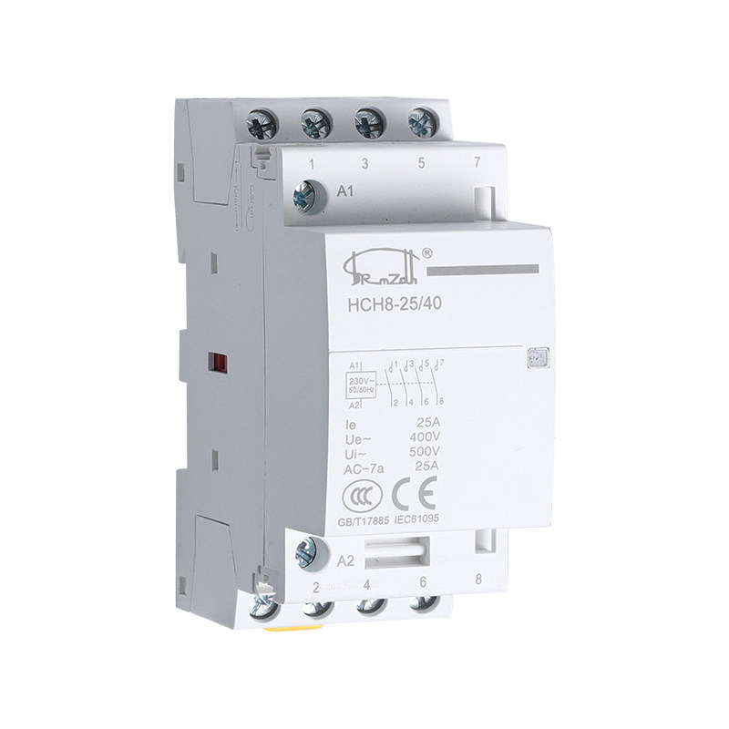 单相家用小型静音交流接触器配电箱220v插卡取电导轨式cjx2n/hch8