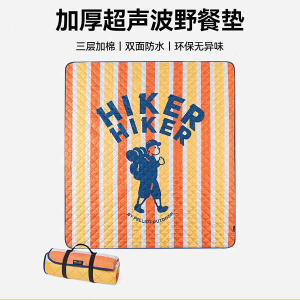 【】伯希和超声波野餐垫户外露营防潮垫加厚牛津布地垫