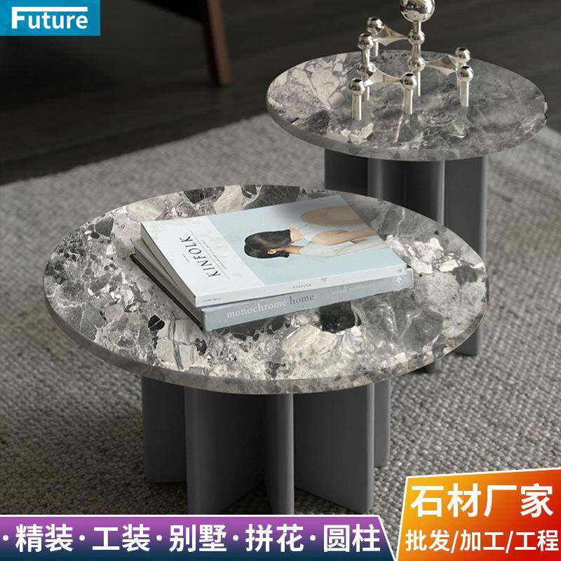 天然大理石台面石餐桌子装饰柜台面石餐桌石茶几面吧台鞋柜面石材