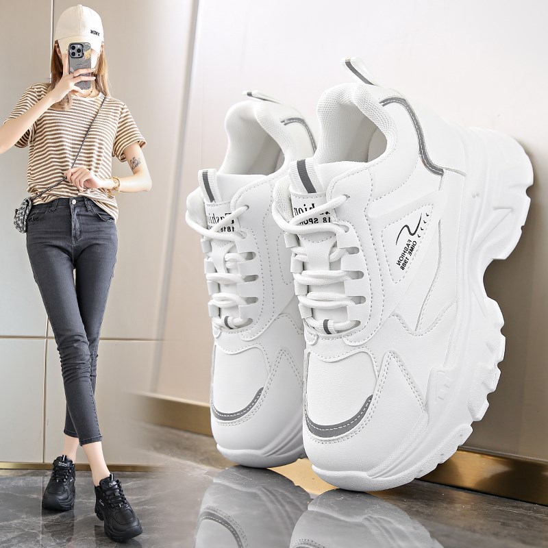 黑色老爹鞋女2024新款厨u房工作鞋女防水防滑软底不累脚酒店上班