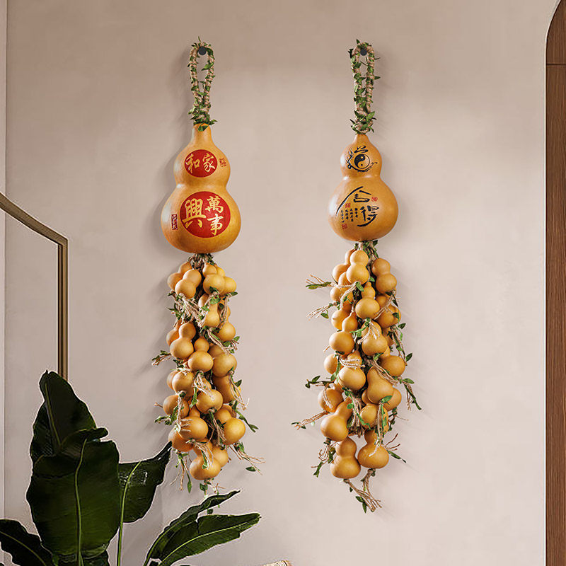 门对门五帝钱天然葫芦家和万事兴挂件卧室客厅胡芦串挂饰福禄壁挂,特色手工艺,葫芦,淘宝优惠券,粉丝福利购,淘宝优惠卷