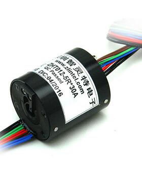 通孔径25mm360度旋转不缠线密封防水全金属导电旋转滑环1个起批