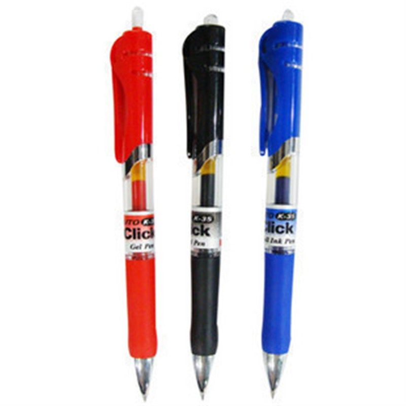 12支 0.5按动中性笔 K35办公按动式签字水笔 0.5MM