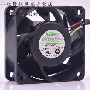 6CM 大风量 NIDEC 散热风扇 0.57A H60T12BHA7 12V 原装 6025