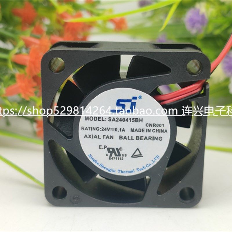 全新 SJ SA240415BH BL 24V 0.1A 4CM 4015 机箱 变频器 散热风扇