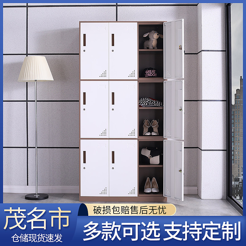 茂名定制套色文件柜拆装钢制书柜带锁小矮柜铁皮员工更衣柜储物柜