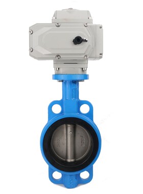 电动对夹式蝶阀 D971X-16 电动切断阀DN50 65 80 100 150 200 300