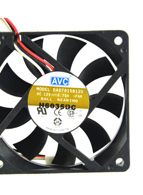 AVC DA07015B12U 12V 0.70A 7CM 7015 双滚珠 风扇 CPU 风扇