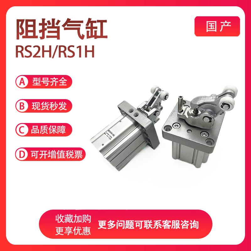 SMC RS2H80/RS1H80/RSA-30-40DL DM BL BM TL TM-D重载型阻挡气缸