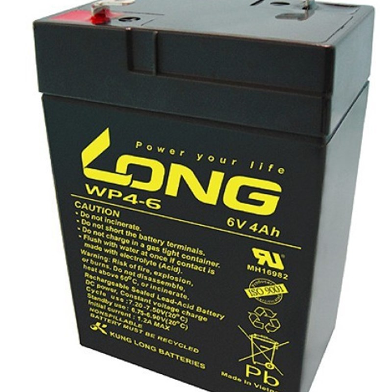 原装LONG广隆WP4-6 6V4AH电子秤/玩具车/应急电源/通信设备用电池