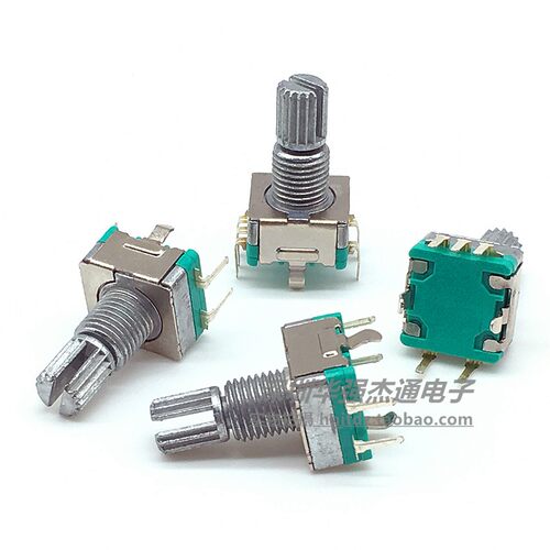 旋转编码器梅花柄15mm 编码开关EC11数字电位器20点位五脚带开关