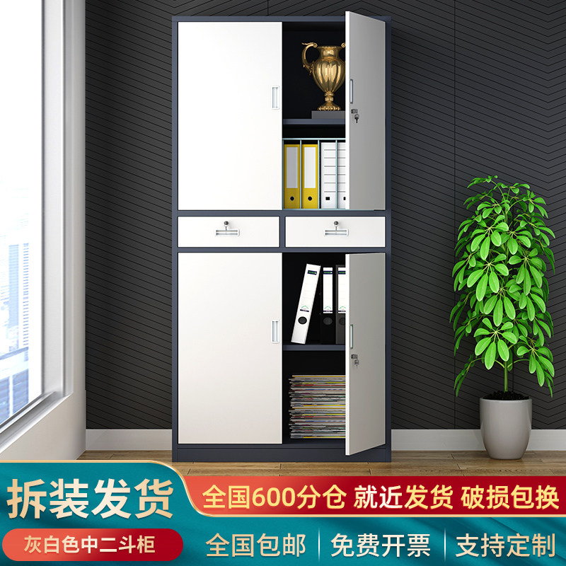 广东省佛山市咖色钢制文件柜档案柜凭证柜定制办公室柜铁皮储物柜