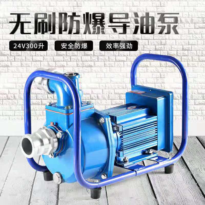 电动抽油泵12V24V汽油柴油防爆导油卸油泵大流量1.5寸导油机