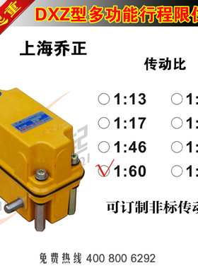 上海乔正DXZ多功能行程限位器高度限位器双梁卷筒轴头限位器
