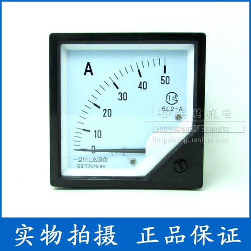 6L2-HZ 频率表45-55HZ 100V220V380V赫兹表交流表电流表电压表6L2