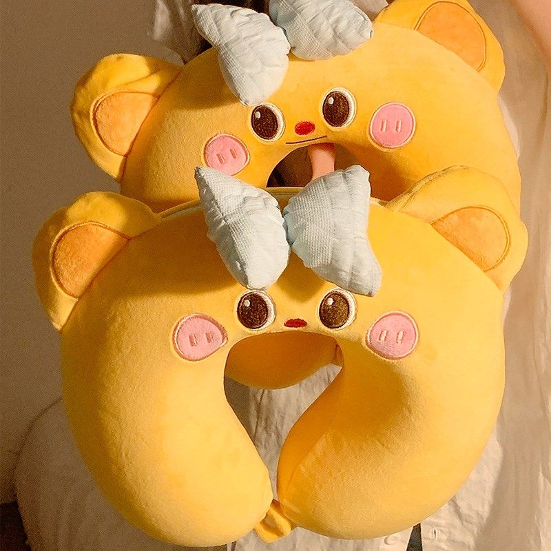 可爱护颈U型枕记忆棉慢回弹办公室午休靠枕头旅行脖子u形枕