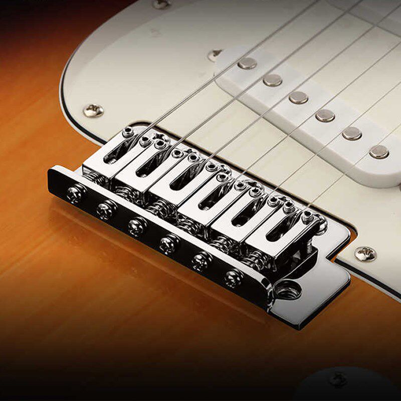 单摇琴桥全套 电吉他单摇琴桥弦桥拉弦板芬达sq/st下琴枕颤音配件