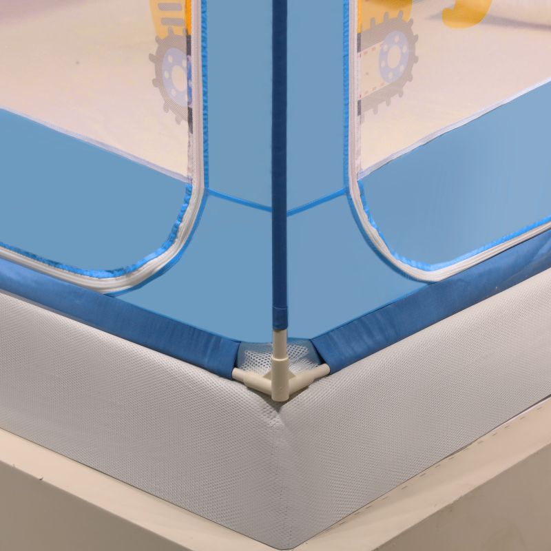 A类母婴级坐床式蚊帐带床笠含支架蒙古包全封闭儿童防摔家用卧室