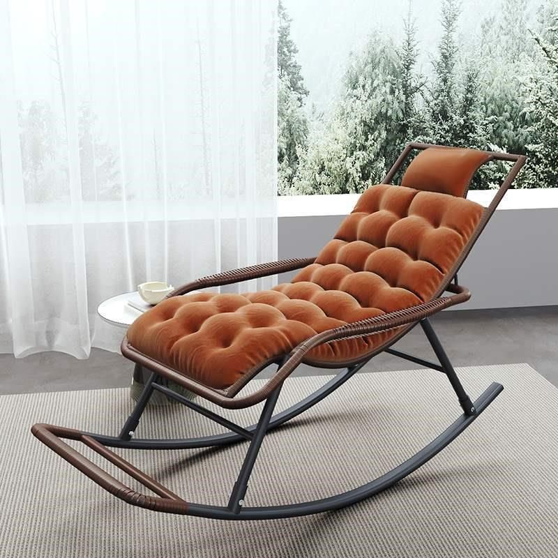 夏季藤椅摇椅家用摇摇椅大人摇椅老人阳台休闲躺椅藤编懒人椅子