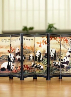 小屏风桌面装饰摆件伴手礼北京纪念品中国风特色小礼物送老外客户