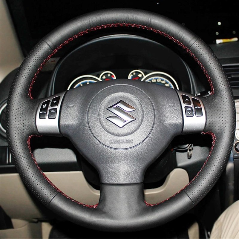 铃木老款雨燕奥拓天语锋驭启悦笨笨手缝方向盘套把套专用