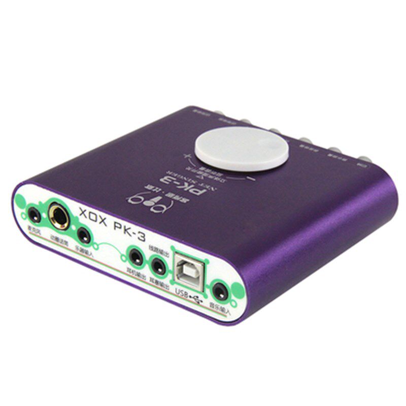 客所思PK3外置声卡 USB 电音声卡 支持机架 电脑直播唱歌主播