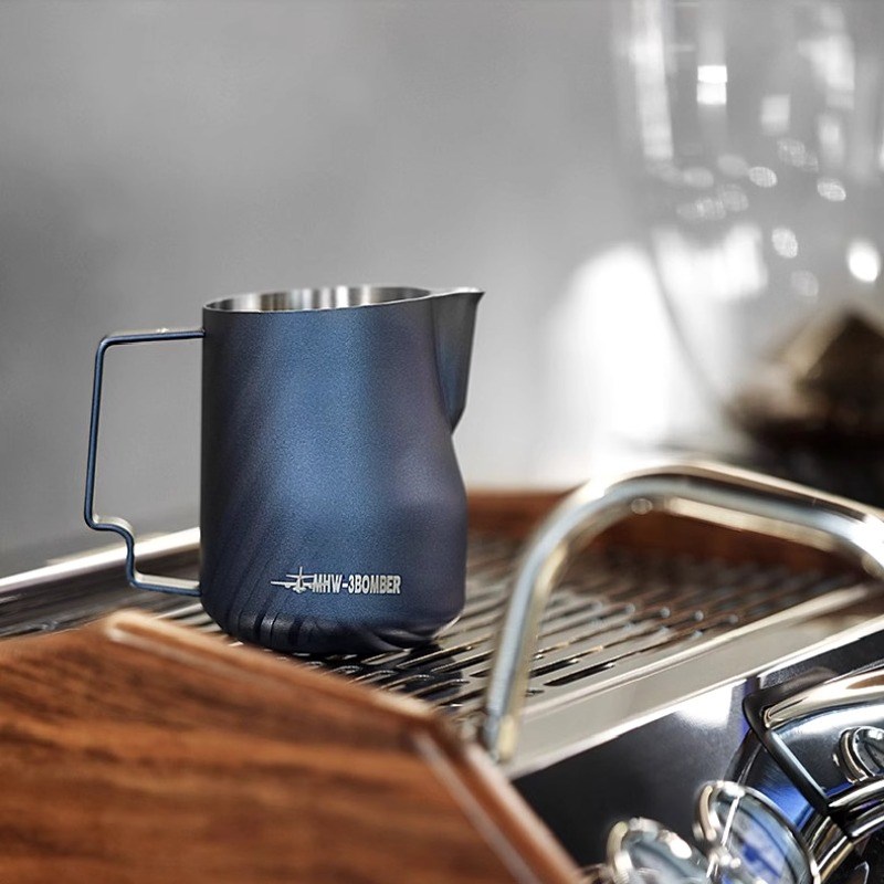 MW-3OME轰炸机拉花杯 涡轮打奶缸 F不锈钢鹰嘴意式打奶泡450ml
