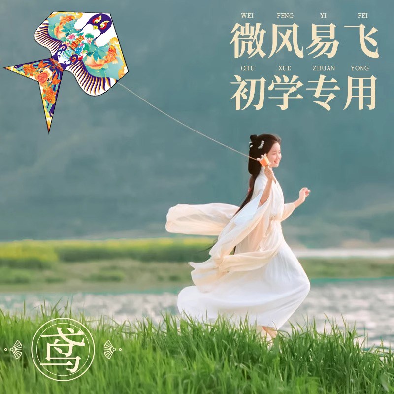 沙燕金鱼风筝儿童微风易飞大人轮盘成人款2025年新款潍坊风筝