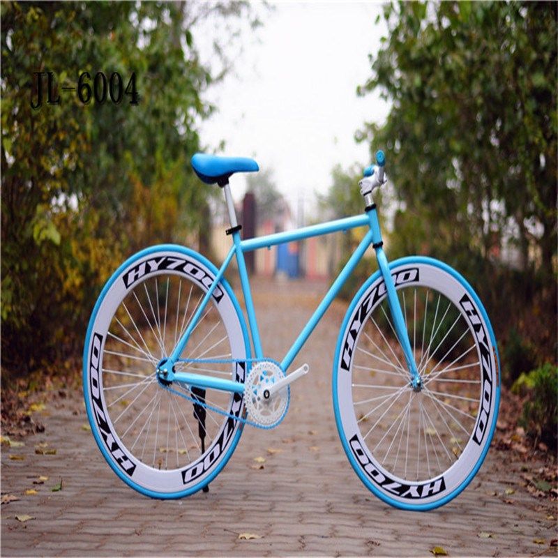 死飞自行车男倒刹2426寸学生轻便女士城市荧光公路复古成年人单车