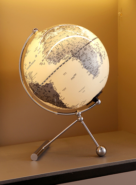 高档发光地球仪摆件客厅电视柜酒柜办公室桌面摆设