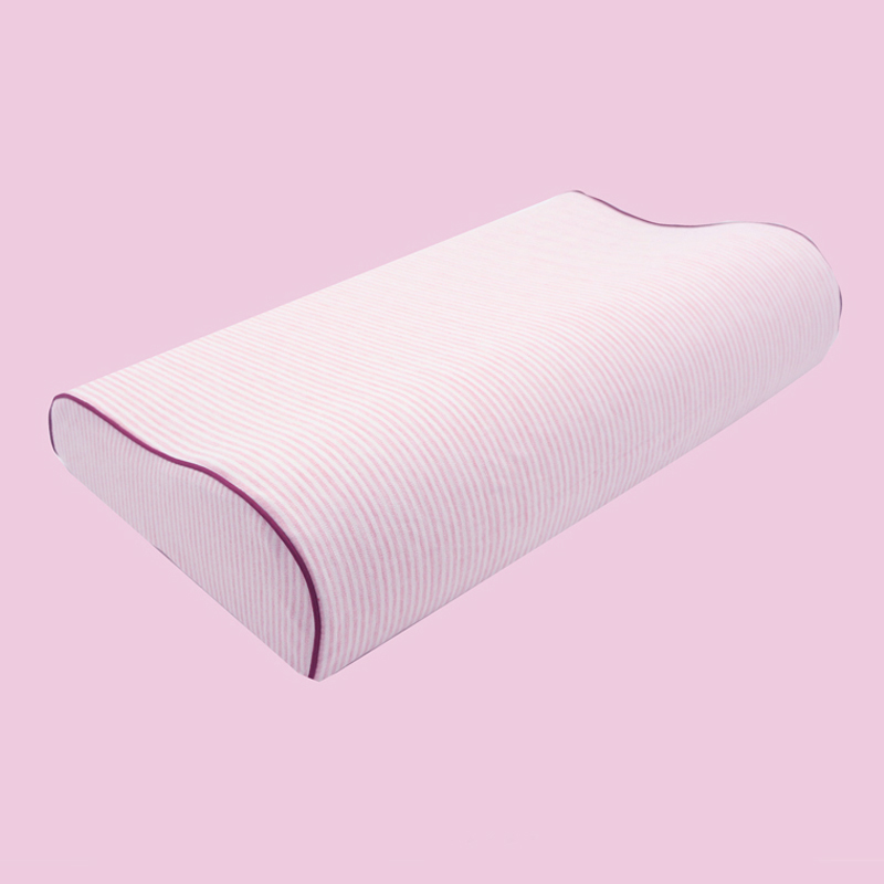 四季乳胶枕套55x35针织棉成人60x40单个记忆枕套蝴蝶形56x35