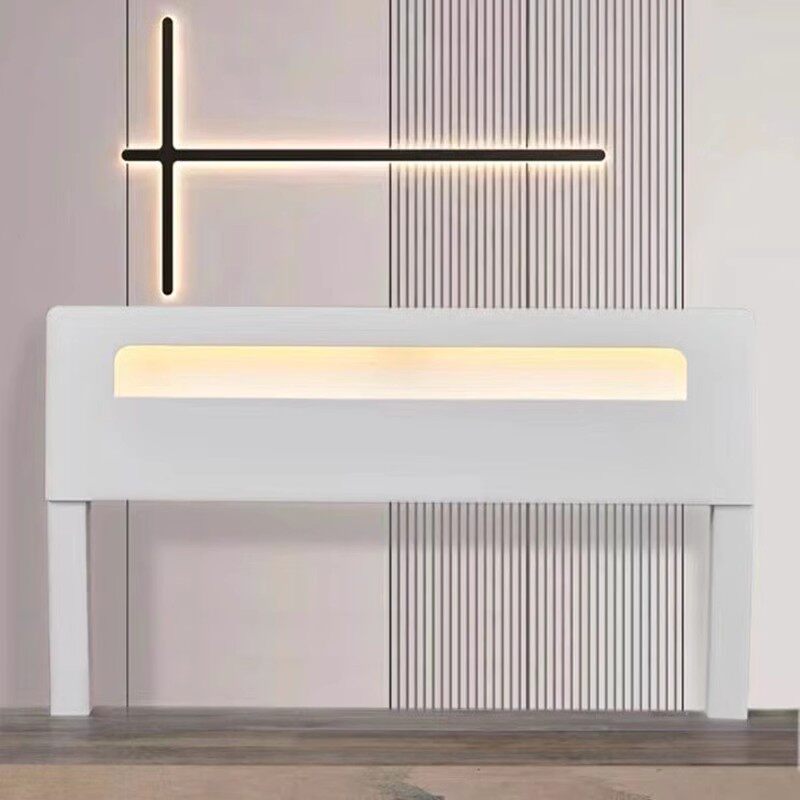 2023新款定制烤漆实木床头单买卖E落地靠背智能软包儿童收纳床头