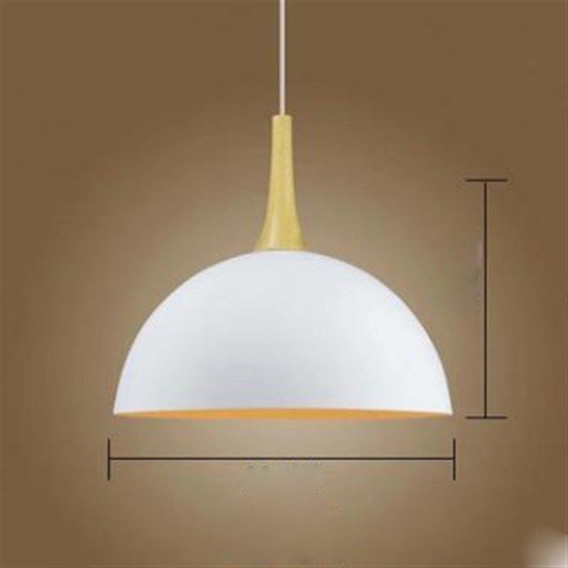 北欧餐厅吊灯创意m个性简约餐桌灯连锁店商场超市半圆吊灯