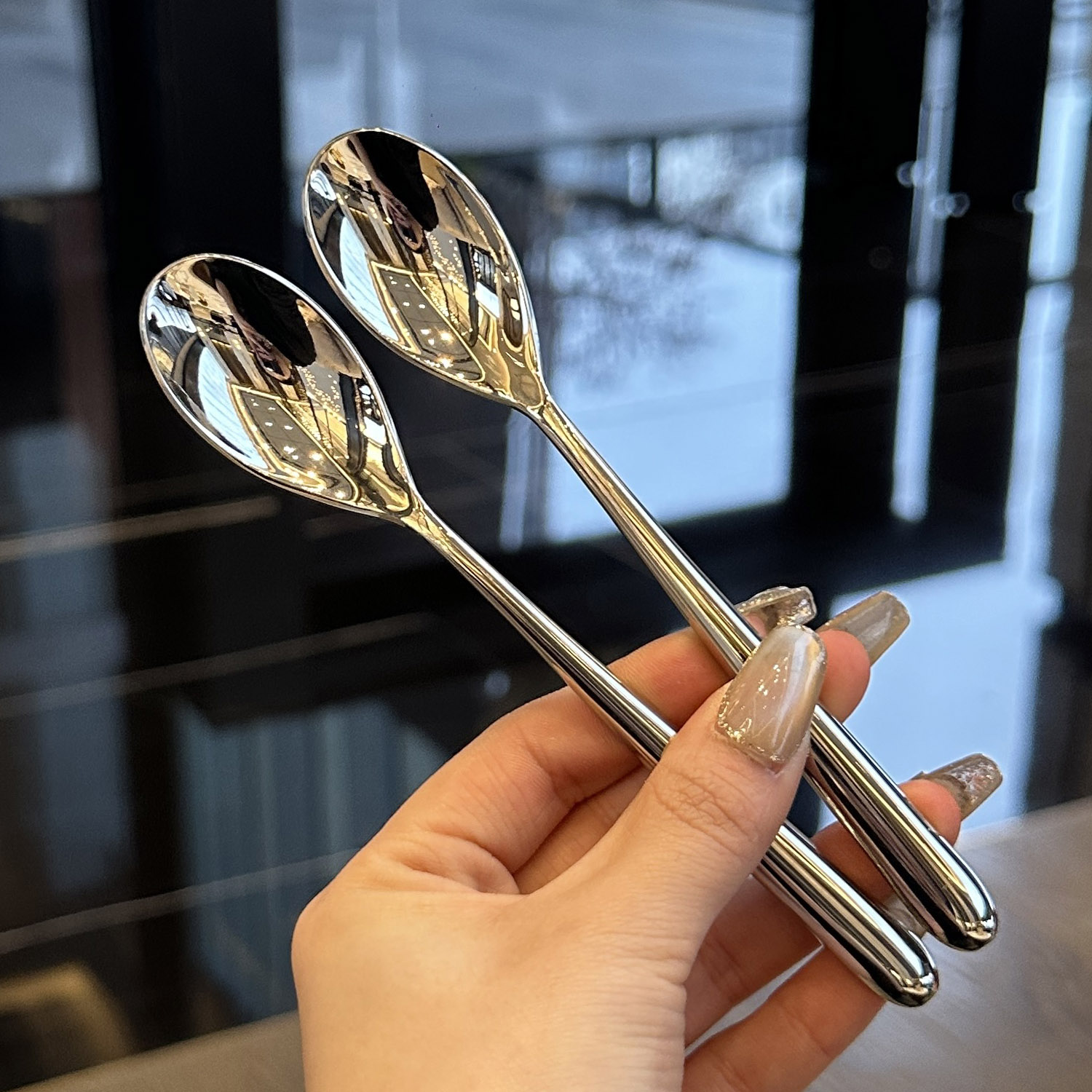 【娘自留款】甜品届的天花板勺子!304不锈钢V咖啡勺冰淇淋勺