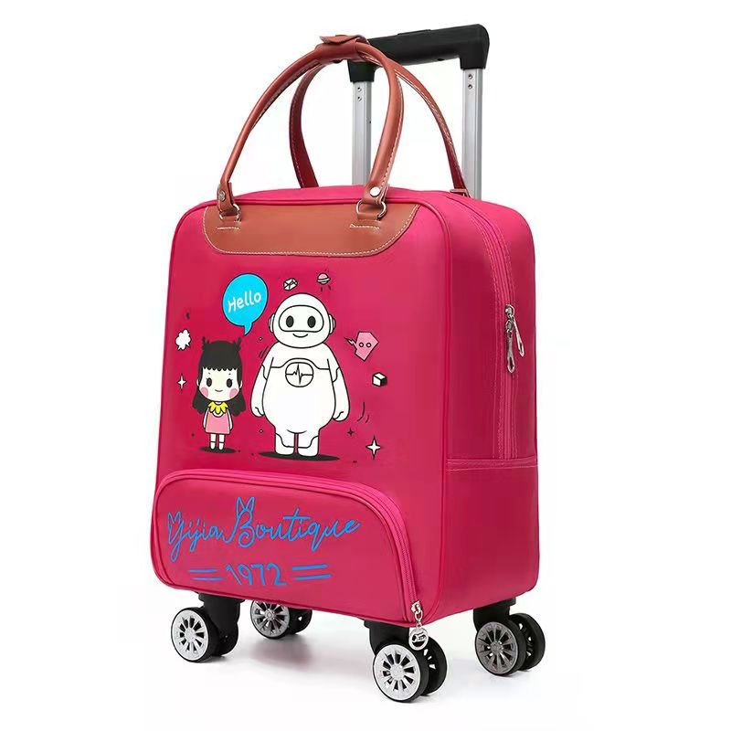 旅行包拉a杆包万向轮女大容量可拆卸拉杆带轮轻便防水行李箱行李