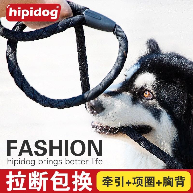 狗狗牵引绳柴犬柯基金毛大中小型犬狗链子胸背带背心式遛狗狗绳