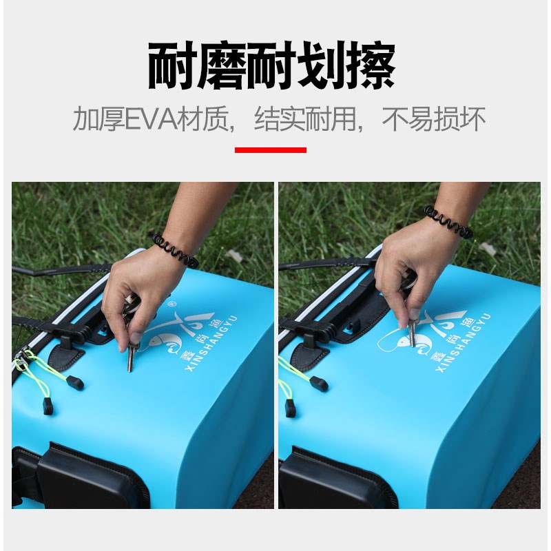 增氧活鱼桶加厚多功能钓鱼桶手提可折叠鱼护桶超轻装鱼箱鱼护钓箱