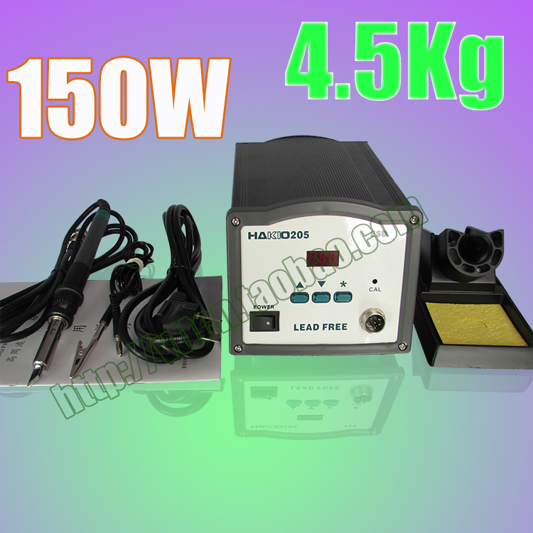 HAKIO205新白光公司无铅智能高频焊台数显恒温电烙铁 150W 大功率