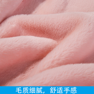 仿獭兔毛皮草服装抱枕玩偶手工面料柜台布展示布毛毛布短毛绒布料